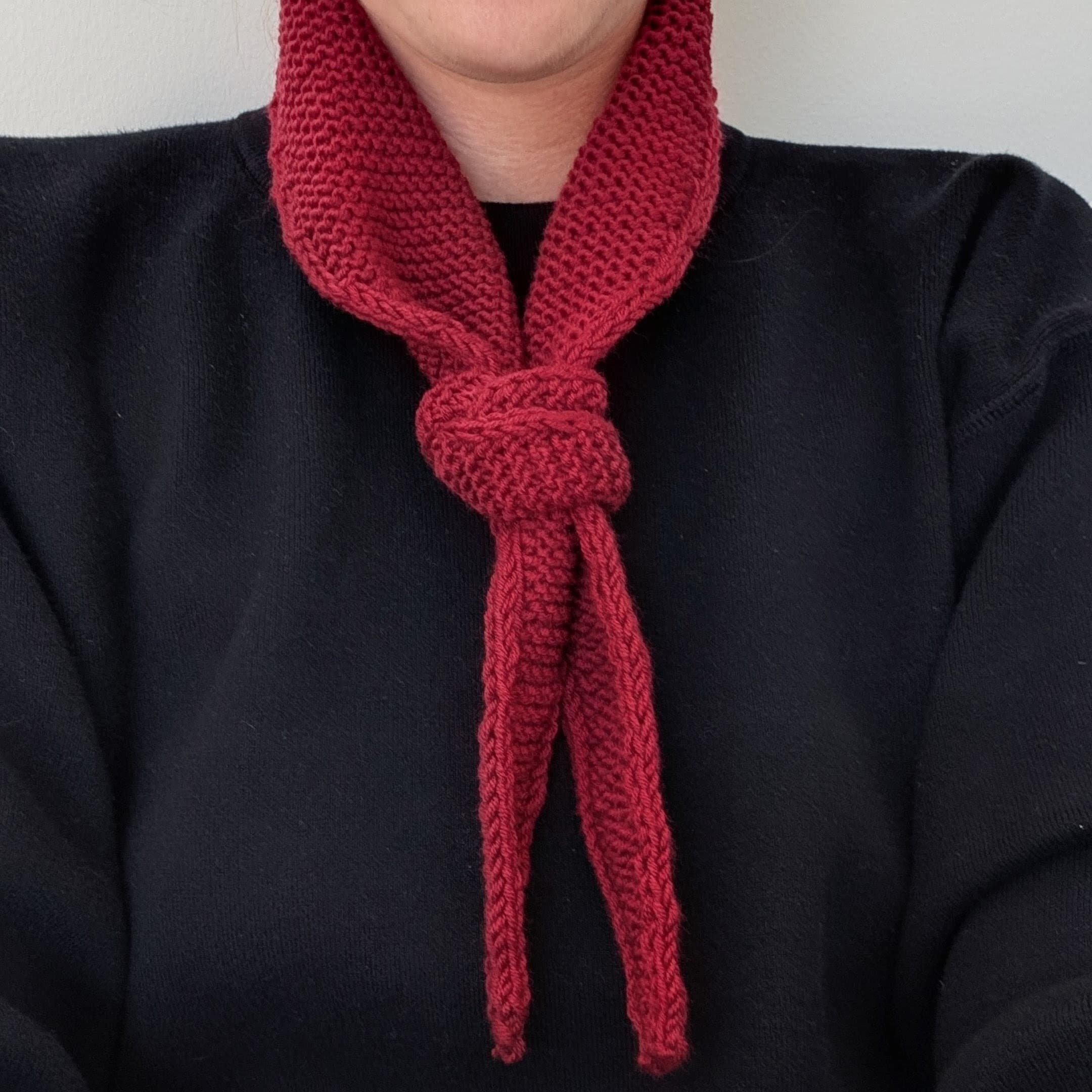 Scarf Mini Weinrot